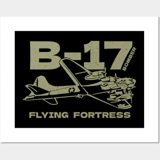 B-17 Bomber WW2 Plane Posters and Art